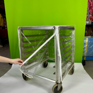 COMMERCIAL DURABLE BAKERY RACK COVER <br>SIZE: 63" x 23" x 28"<br>20-TIER<br>Made in USA